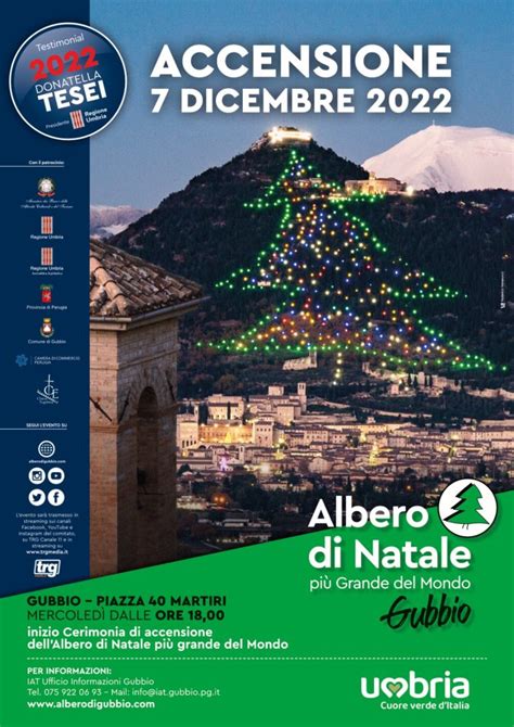 L Albero Di Natale Pi Grande Del Mondo A Gubbio Nel Cuore Dell