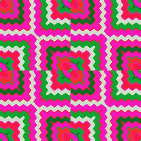 Creative zig zag wave seamless pattern. Hand drawn lines mosaic ...