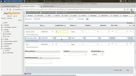 Membuat Relasi Database Di Phpmyadmin Youtube