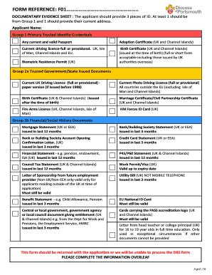 Fillable Online Portsmouth Anglican Form Referene F Portsmouth