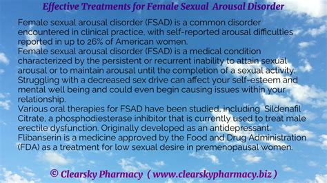 Ppt Effective Treatments For Female Sexual Arousal Disorder