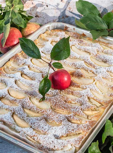 Einfacher Apfelkuchen Vom Blech Mit Schnellem R Hrteig