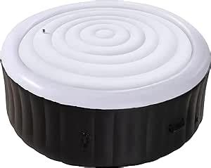 Amazon Tlswshsy Ft Inflatable Hot Tub Cover Energy Saving Lid For Round Hot Tub