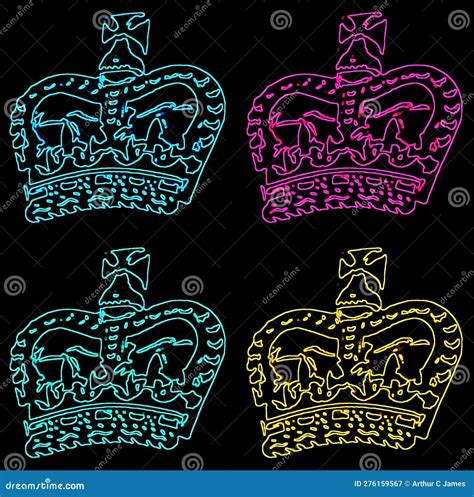 Abstract And Contemporary Digital Art Crown Design Stock Image Image