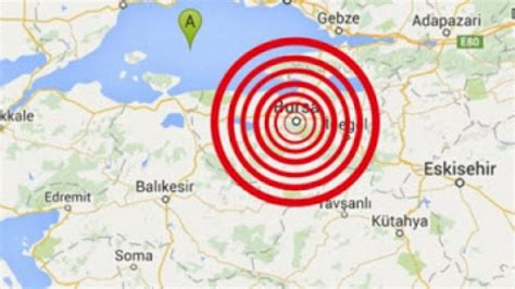 Bursa da 3 9 büyüklüğünde deprem meydana geldi