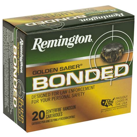 Remington Ammunition Gsb Mmdb Golden Saber Bonded Mm Luger P Gr