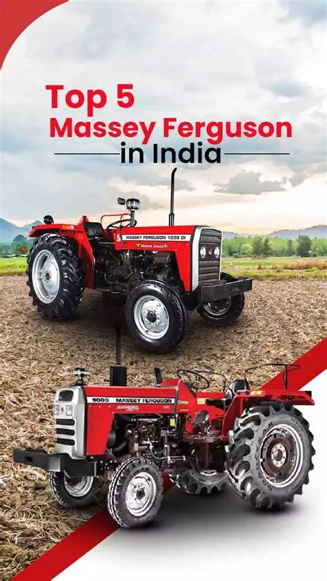 Top 5 Selling Massey Ferguson Tractors In India