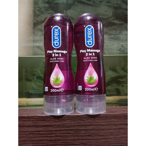 Jual Durex Play Massage 2 In 1 Aloe Vera 200ml Shopee Indonesia