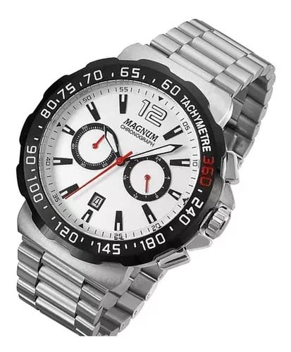 Reloj Magnum Chronograph Ma Q Para Hombre Plateado Mercadolibre