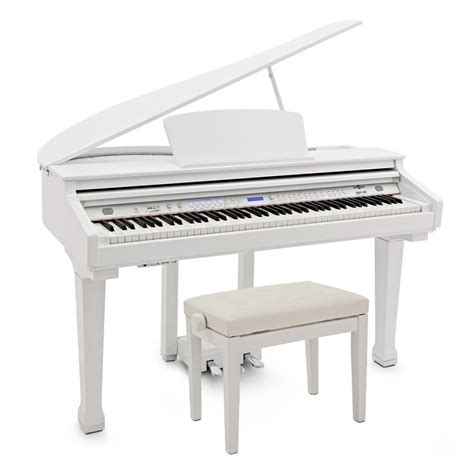 GDP 100 Pianoforte A Coda Digitale Con Panca Di Gear4music Bianco