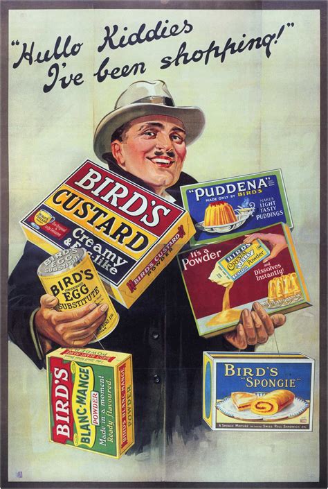 Vintage Food Posters Bird’s Custard by John E. Mellor, 1920