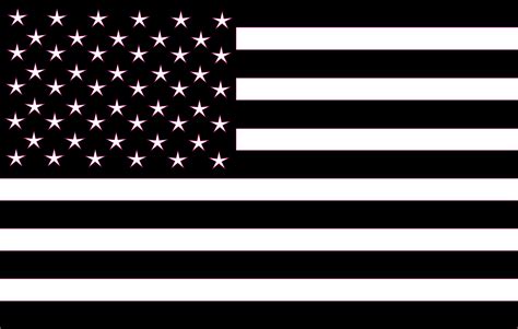 Matte Black American Flag Decal Sticker