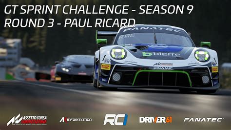 Rci Tv Gt Sprint Challenge Season Round Paul Ricard Pro