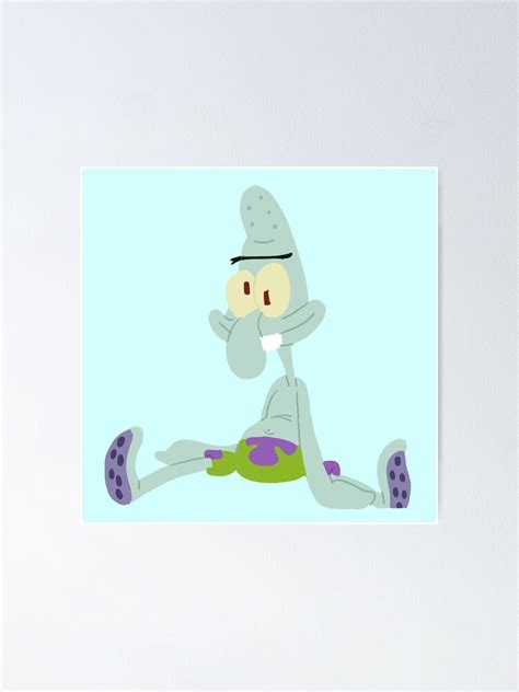 Squidward As Patrick Poster For Sale By Vpittore Redbubble