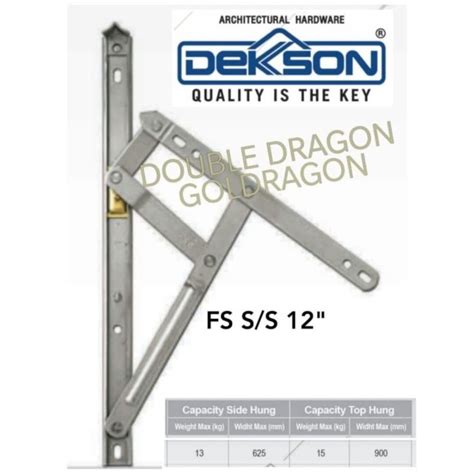 Engsel Casement 12 Dekkson SUS 304 Friction Stay 12 Dekkson SUS 304