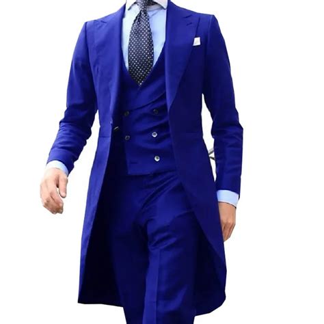 Conjunto De Terno De Baile De Smoking Longo Masculino Colete E Cal A