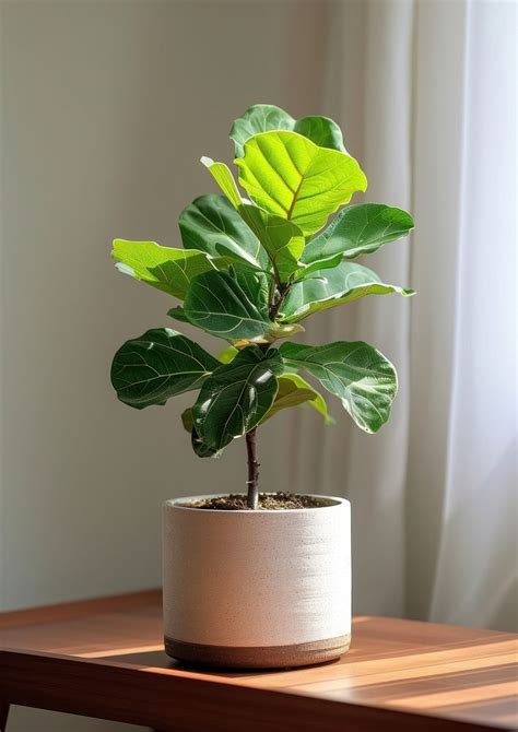 Fiddle-Leaf Fig plant leaf houseplant | Premium Photo - rawpixel