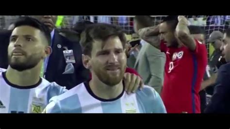 Messi Llora En La Final Copa America Centenario 2016 Vs Chile Hd Youtube