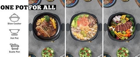 Amazon Dezin Hot Pot Electric With Divider L Electric Shabu Shabu With Dual Flavor Pot