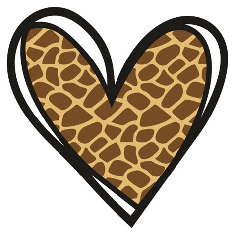 Leopard Print Svg Leopard Heart Pattern Svg Animal Print Pattern