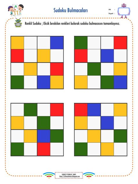 Yılmaz ÖLMEZ adlı kullanıcının Sudoku Kitabi panosundaki Pin | Boyama ...