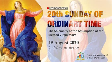 The Solemnity Of The Assumption Of The Blessed Virgin Mary Youtube