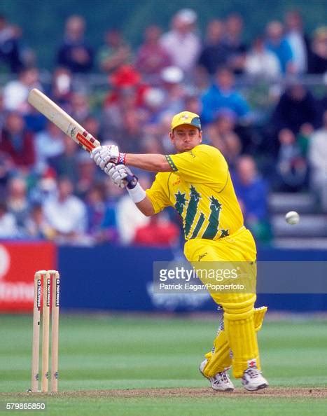 Darren Lehmann batting for Australia during the World Cup Group match ...