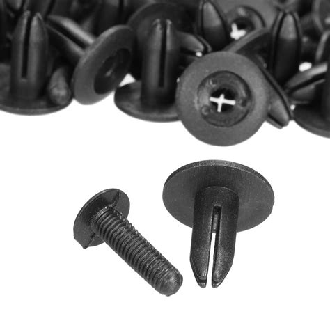 Cheap 50pcs Universal Car Truck Bumper Fender Rivet Fastener Clips 6mm Hole Black Joom