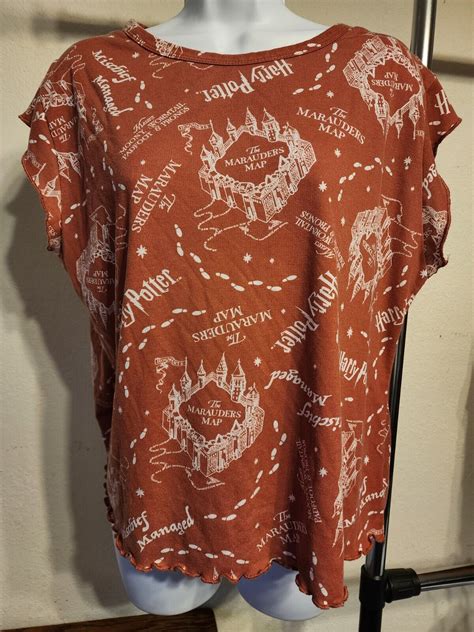 Harry Potter The Marauders Map Shirt Women S Size La Gem