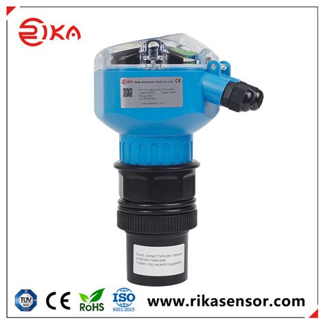 LCD Display 4 20mA RS485 Non Contact Ultrasonic Liquid Level Sensor