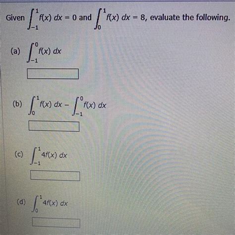 Solved F X Dx And F X Dx A F X Dx B Chegg