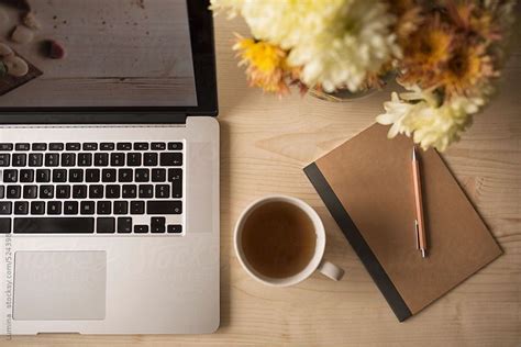 Laptop Books And Coffee