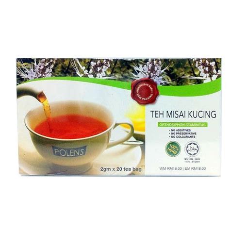 Polen Teh Misai Kucing 20 Tea Bags Shopee Malaysia