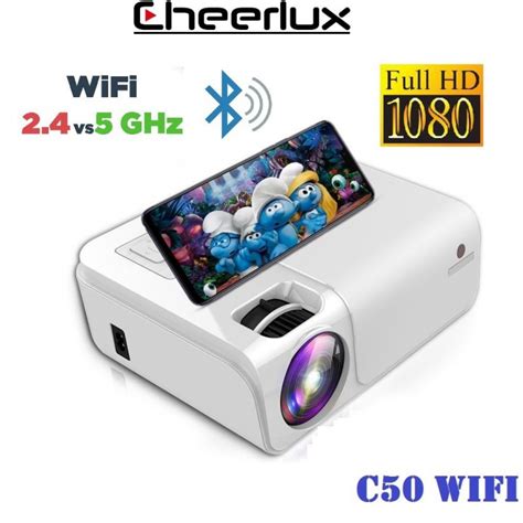 Tokuniku CHEERLUX C50 WiFi ATV Proyektor 4000 Lumens Full HD 1080P