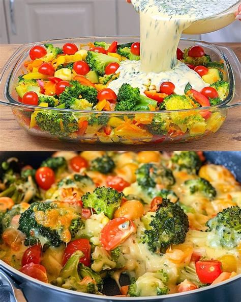 Creamy Baked Broccoli With Tomatoes And Kale Everyday Cooking