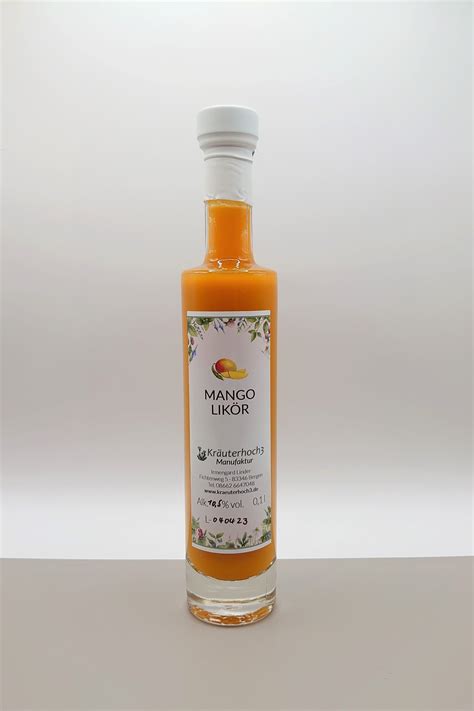 Mango Likör – Kräuterhoch3