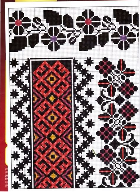 Ukr Soroczka Cross Stitch Borders Cross Stitch Charts Cross Stitch