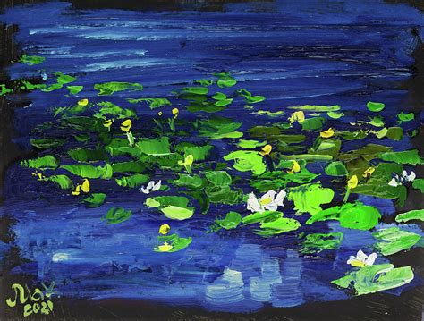 Water Lilies Painting By Nataly Mak Fine Art America