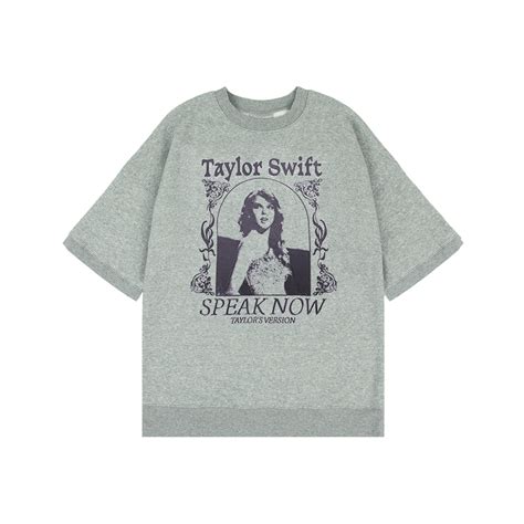 Speak Now Taylors Version Heather Gray Fleece T Shirt Official Store