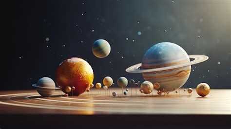 Premium AI Image | A solar system model