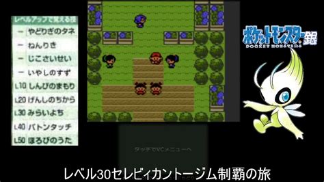 【ポケットモンスター銀】金銀発売記念！レベル30セレビィ一匹でカントー地方制覇する！エリカ戦【ポケモン金銀】 Games