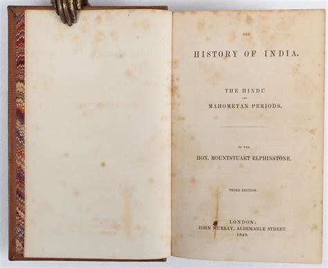 The History of India. The Hindu and Mahometan Periods | MOUNTSTUART ...