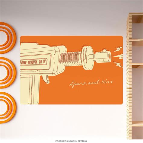 Raygun Spark And Kiss Lunastrella Wall Decal Retro Planet