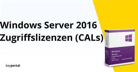 Licencias De Acceso Cal De Windows Server 2016 Comprar Una Clave De Licencia En Línea