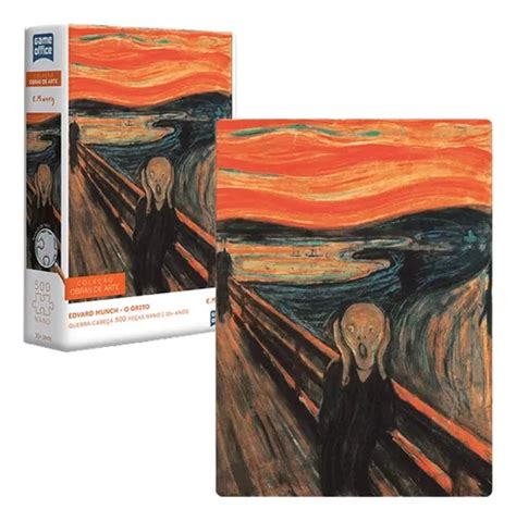 Quebra Cabe A Nano Quadro O Grito De Edward Munch Pe As