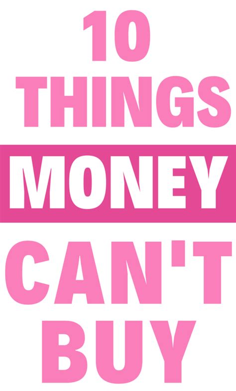 10 Things Money Can't Buy - A Wake-Up Call