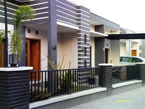 desain pagar rumah minimalis modern rumah desain