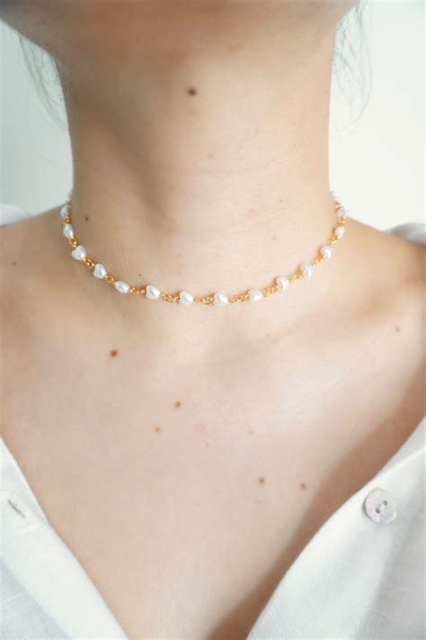 CHOKER CORAZONES PERLAS Osa Accesorios