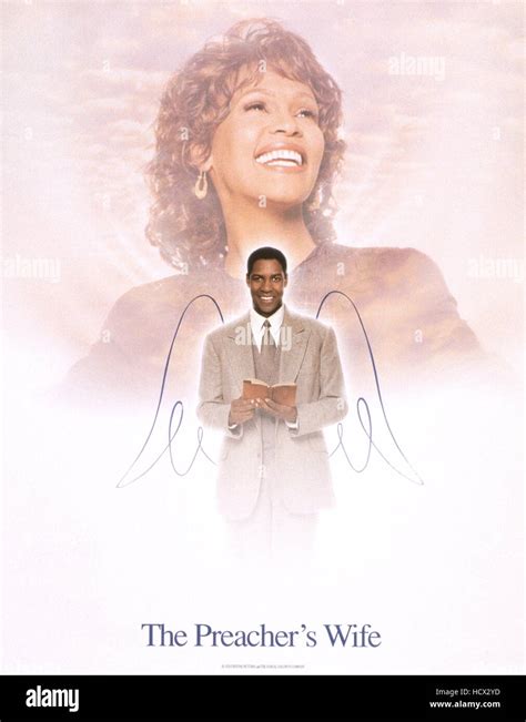 The Preachers Wife Us Poster Whitney Houston Rear Denzel