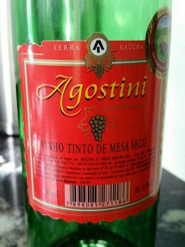 Agostini Serra Gaucha Vinho De Mesa Tinto Seco Vivino Us